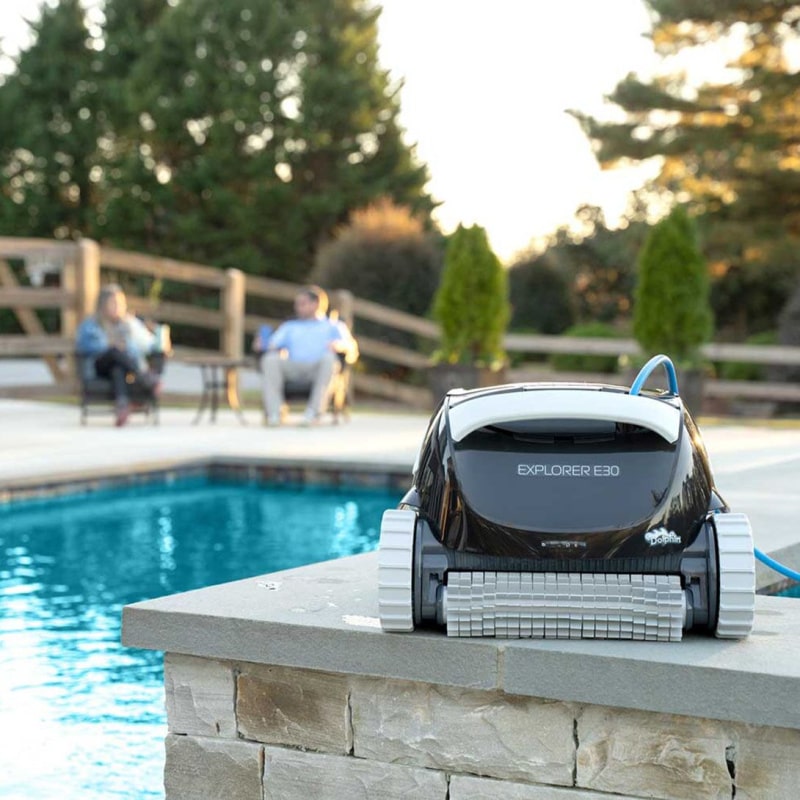 Dolphin Explorer E30 Robotic Pool Cleaner, Wall Climbing In-Ground