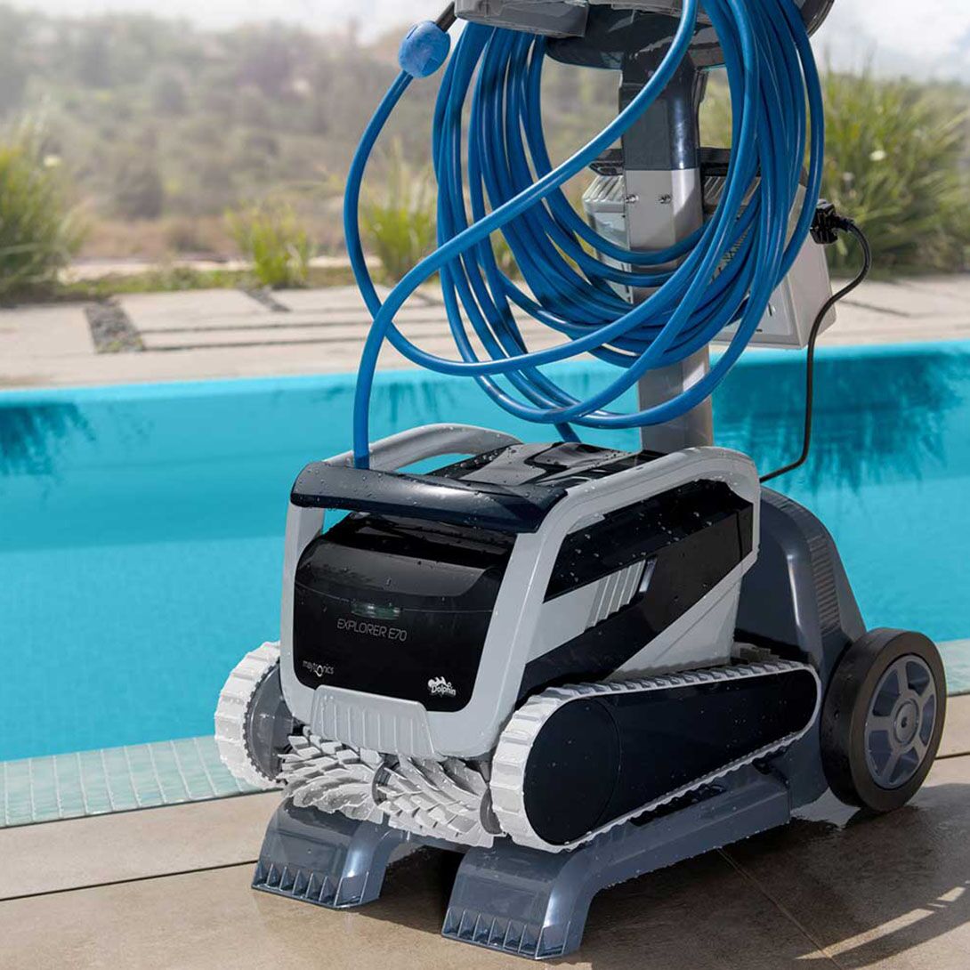 Dolphin Explorer E70 Robotic Pool Cleaner, Wall Climbing and App Control, In-Ground