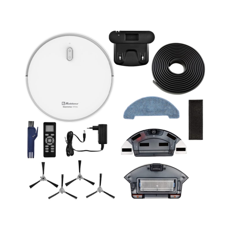 Koblenz Gamma White Robot Vacuum and Mop with Smart Mapping